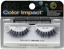 Düfte, Parfümerie und Kosmetik Künstliche Wimpern blau - Ardell Color Impact Demi Wispies Blue Eyelashes