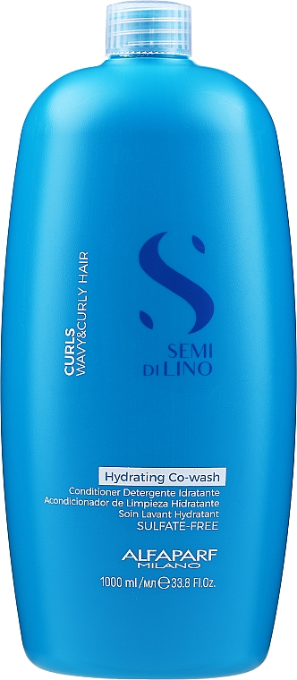 Feuchtigkeitsspendende Haarspülung für lockiges Haar - Alfaparf Semi Di Lino Curls Hydrating Co-Wash Conditioner — Bild N3