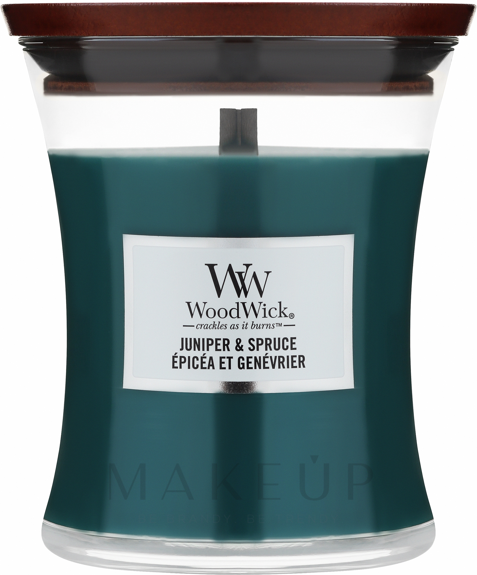 Duftkerze im Glas - WoodWick Petite Candle Juniper & Spruce — Bild 275 g