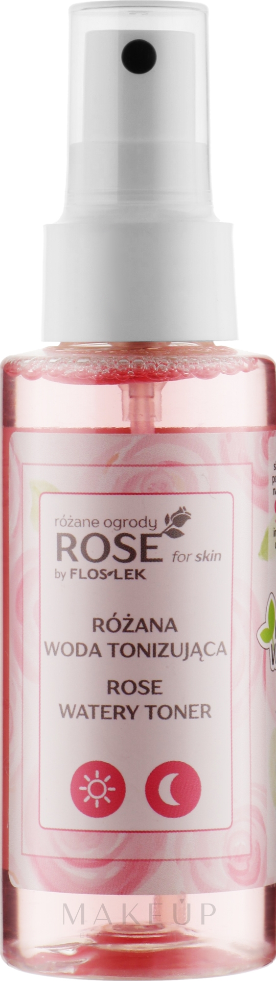 Natürliches Rosenwasser für Gesicht, Hals und Dekolleté - Floslek — Bild 95 ml