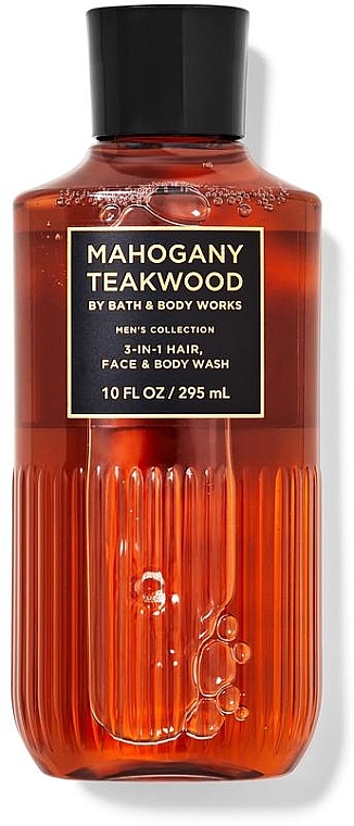 Bath & Body Works Mahogany Teakwood 3-in-1 Hair, Face & Body Wash  - Duschgel — Bild N1
