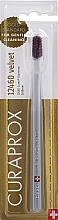 Düfte, Parfümerie und Kosmetik Zahnbürste Velvet CS 12460 grau mit bordeauxfarbenen Borsten - Curaprox