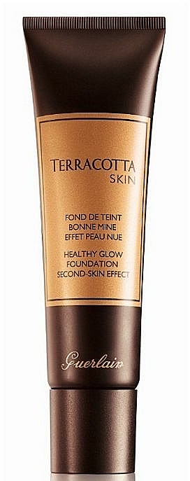Foundation mit Bronzeschimmer-Effekt - Guerlain Terracotta Skin Healthy Glow Foundation Second Skin Effect