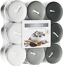 Teekerzen Salzgrotte 18 St. - Bispol Salt Cave Scented Candles — Bild N1