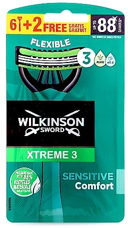 Einwegrasierer 6+2 St. - Wilkinson Sword Xtreme3 Sensitive — Bild N1