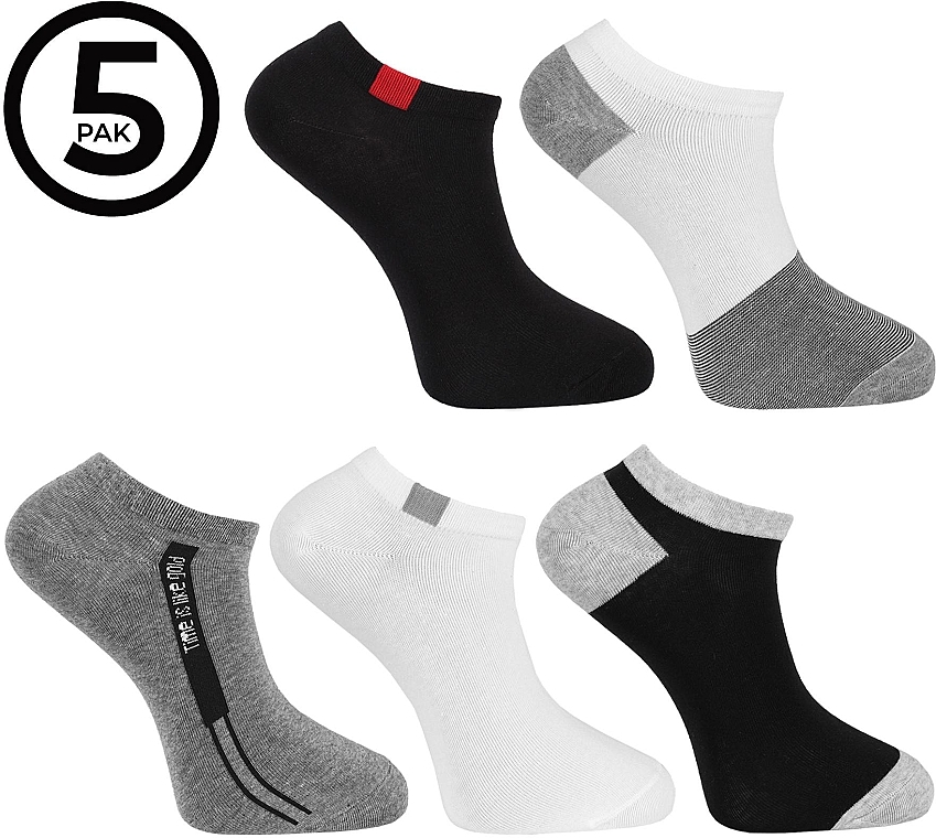 Baumwollsocken für Männer 5 Paare - Moraj — Bild N1