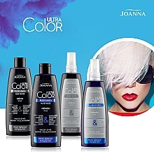 Haarspray ohne Auswaschen blau für graues, blondes und aufgehelltes Haar - Joanna Ultra Color System Hair Rinse Spray Blue — Bild N8