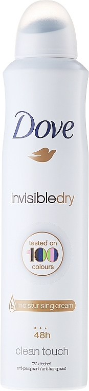 Deospray Antitranspirant - Dove Invisible Dry 48H Clean Touch Anti-perspirant — Bild N5