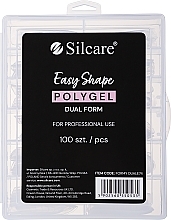 Düfte, Parfümerie und Kosmetik Wiederverwendbare Nagelverlängerungsspitzen - Silcare Easy Shape Polygel Dual Form