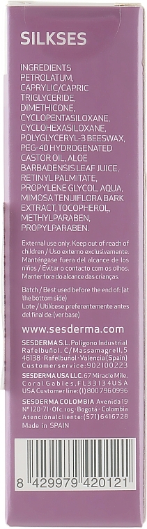 Schützende und feuchtigkeitsspendende Lippencreme - SesDerma Laboratories Silkses Moisturizing Lip Protector — Bild N3