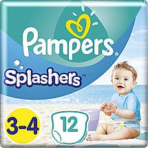 Einweg-Schwimmwindeln Größe 3-4 6-11 kg 12 St. - Pampers Splashers — Bild N2