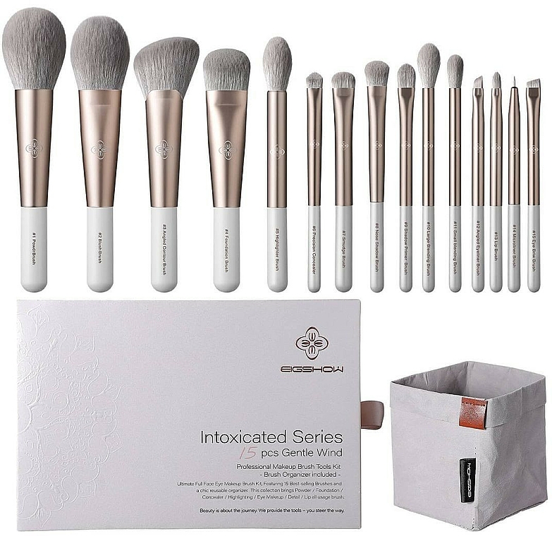 Make-up Pinselset 15 St. - Eigshow Beauty Intoxicated Gentle Wind Brush Set — Bild N1