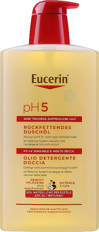 Reinigendes Duschöl für trockene und empfindliche Haut - Eucerin pH5 Shower Oil — Bild N5