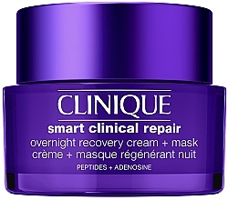 GESCHENK! Revitalisierende Nachtmaske - Clinique Smart Clinical Repair Overnight Recovery Cream + Mask (Probe) — Bild N1