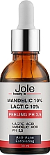 Düfte, Parfümerie und Kosmetik Gesichtspeeling mit Mandel- und Milchsäure - Jole Mandelic 10%+ Lactic 10% Peeling pH 3,5
