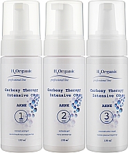 Gesichtspflegeset gegen Akne - H2Organic Carboxy Therapy Intensive CO2 Akne (2xgel/150ml + mask/150ml) — Bild N1