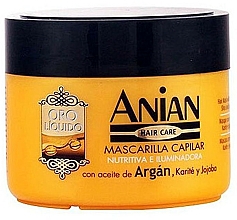 Haarmaske mit Arganöl - Anian Liquid Gold Hair Argan Mask — Bild N1