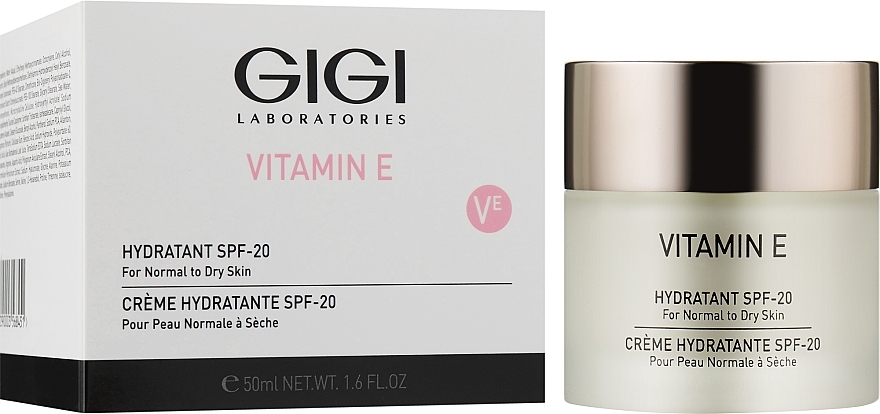 Feuchtigkeitsspendende Gesichtscreme für normale bis trockene Haut mit Vitamin E - Gigi Vitamin E Moisturizer for dry skin SPF 17 — Foto N4