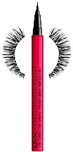 Düfte, Parfümerie und Kosmetik Make-up Set - NYX Professional Makeup Feathery Flirt Lash Kit (Eyeliner 1ml + Wimpern)