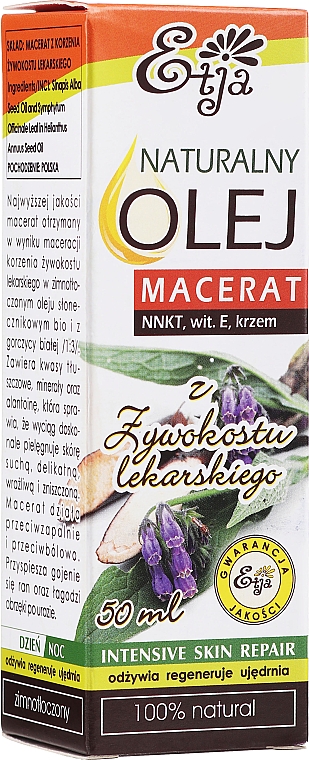 Natürliches Mazeratöl mit Vitamin E - Etja Natural Comfrey Oil — Bild N1