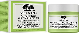 Feuchtigkeitsspendende Anti-Aging Gesichtscreme mit weißem Tee - Origins A Perfect World SPF 40 Age-Defense Moisturizer With White Tea — Bild N2