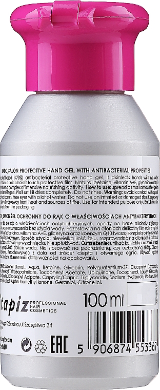 Schützendes Handgel mit antibakteriellen Eigenschaften - Stapiz Basic Salon Protective Hand Gel With Antibacterial Properties — Bild N2