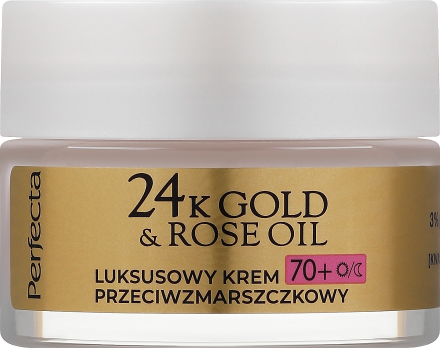 Anti-Falten-Gesichtscreme - Perfecta 24k Gold & Rose Oil Anti-Wrincle Cream 70+  — Bild N1