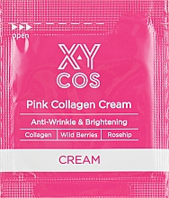 GESCHENK! Feuchtigkeitsspendende Gesichtscreme mit Kollagen - XYcos Pink Collagen Cream (Probe)  — Bild N1