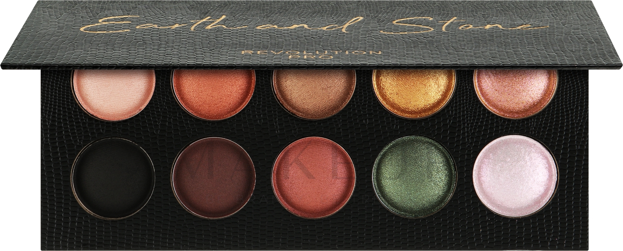 Lidschattenpalette mit 10 Farben - Makeup Revolution Pro Colour Focus Palette — Bild Earth And Stone