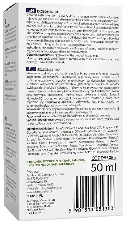 Biostimulierende Creme mit pflanzlichen Exosomen - Apis Professional Exosomes Pro Home Terapis  — Bild N3