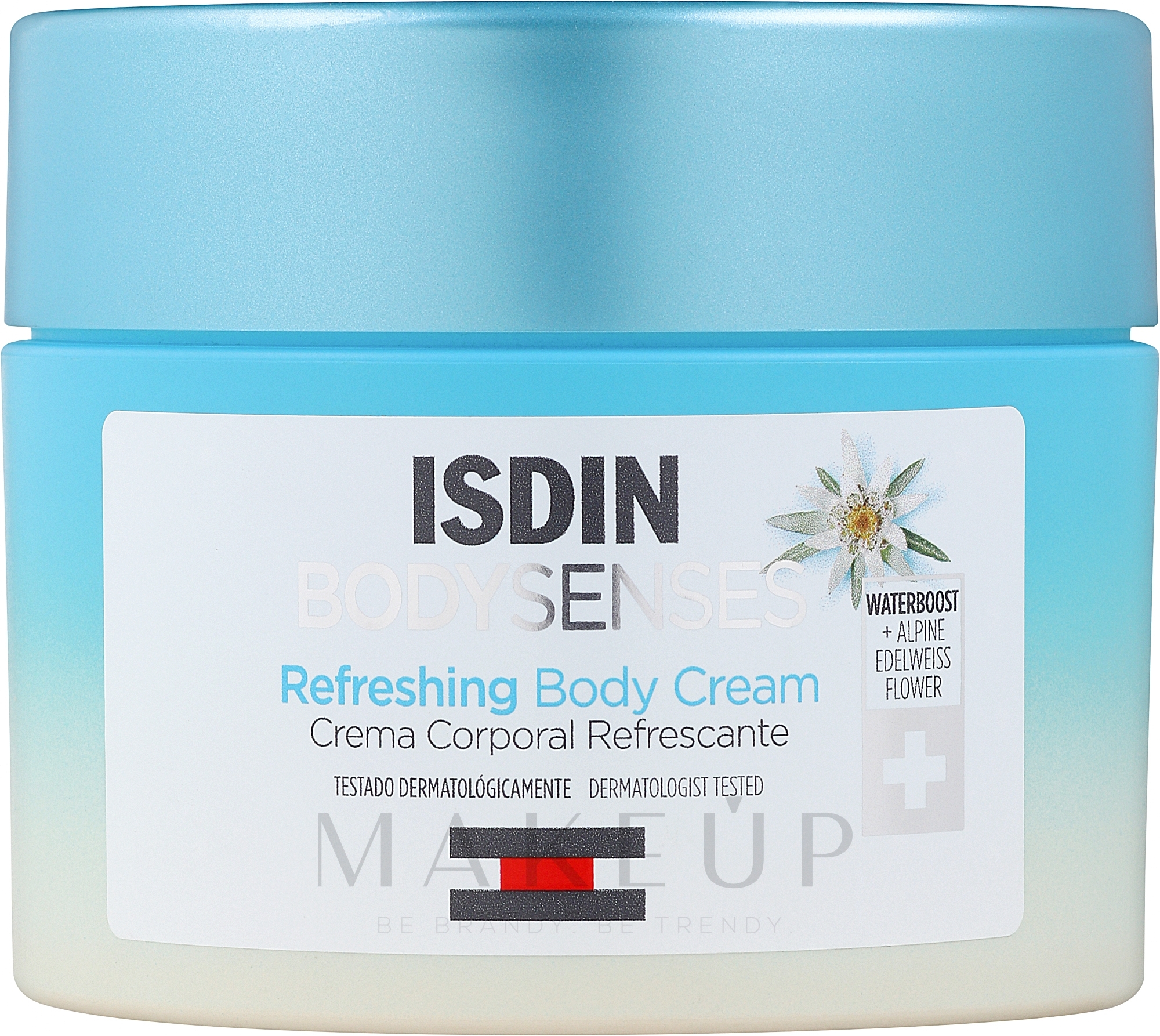 Körpercreme mit Edelweiß - Isdin BodySenses Alpine Edelweiss Flower Refreshing Body Cream — Bild 250 ml
