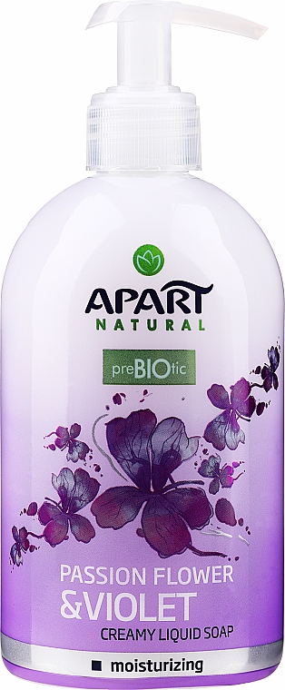 Flüssige Creme-Seife mit Passionsblume und Veilchen - Apart Natural Passion Flower & Violet Soap — Bild N1
