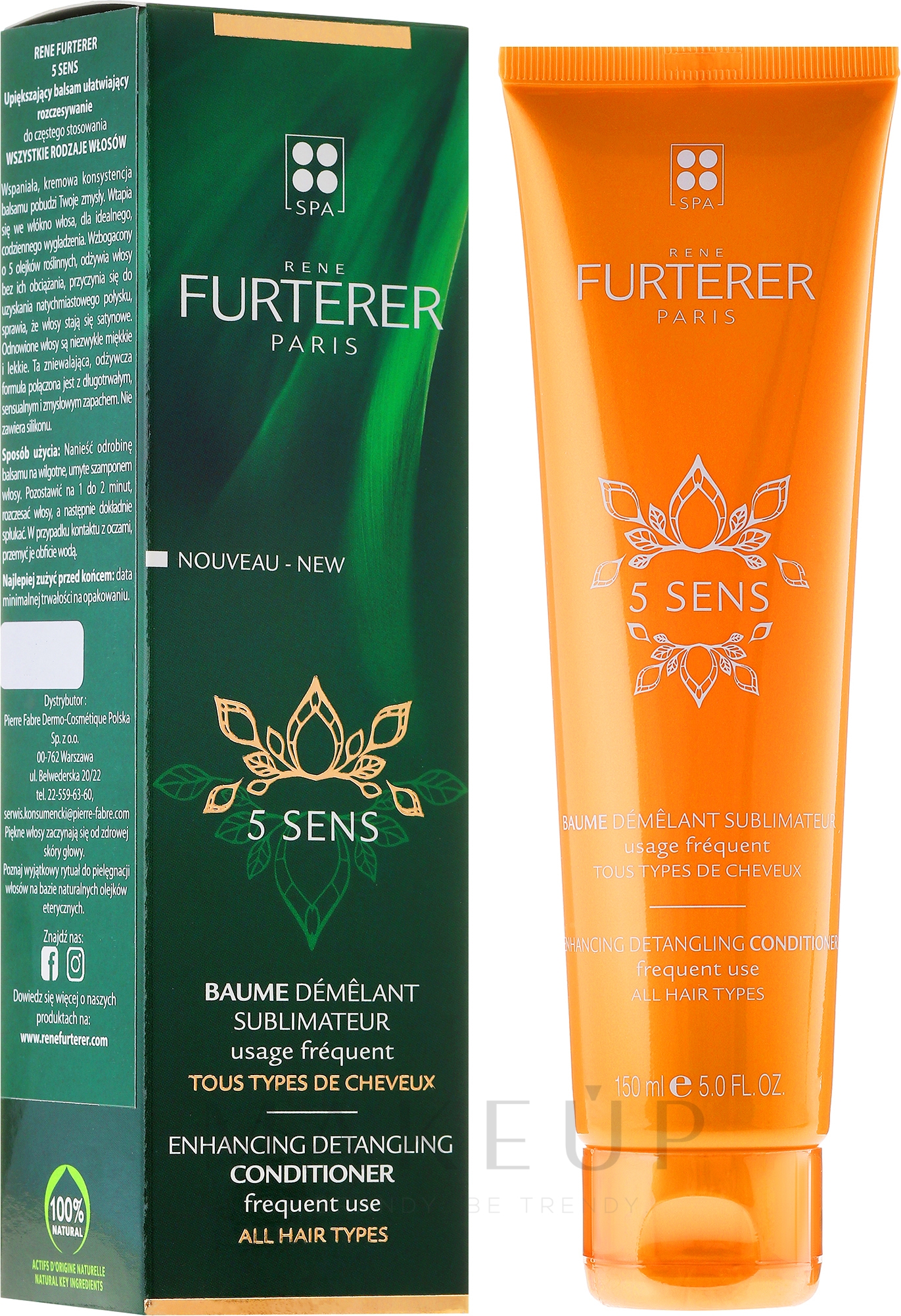 Haarspülung - Rene Furterer 5 Sens Enhancing Detangling Conditioner — Bild 150 ml