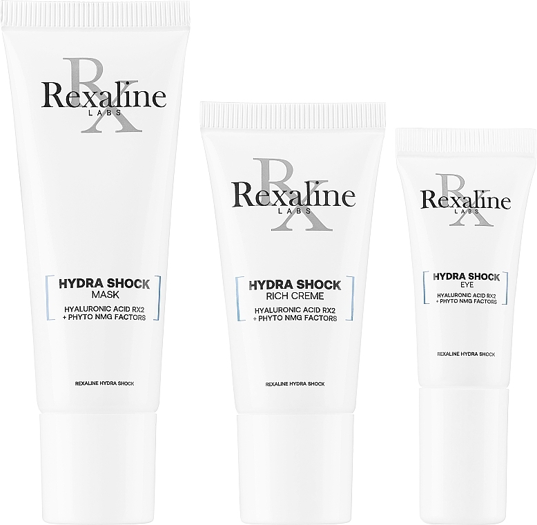 Set - Rexaline Hydration Booster Kit (Gesichtscreme 15ml + Gesichtsmaske 25ml + Augencreme 5ml)  — Bild N2