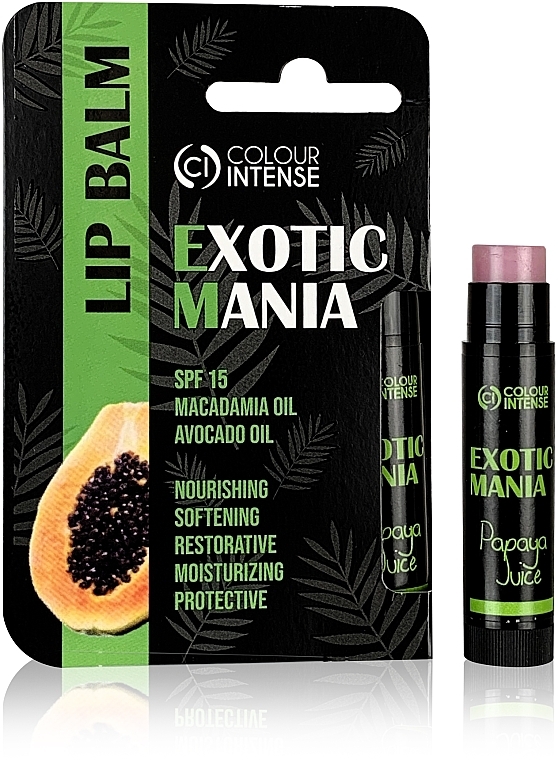 Lippenbalsam Exotic Mania mit Papayageschmack - Colour Intense Lip Balm — Bild N1