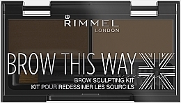 Augenbrauenset - Rimmel Brow This Way Eyebrow Sculpting Kit — Bild N3