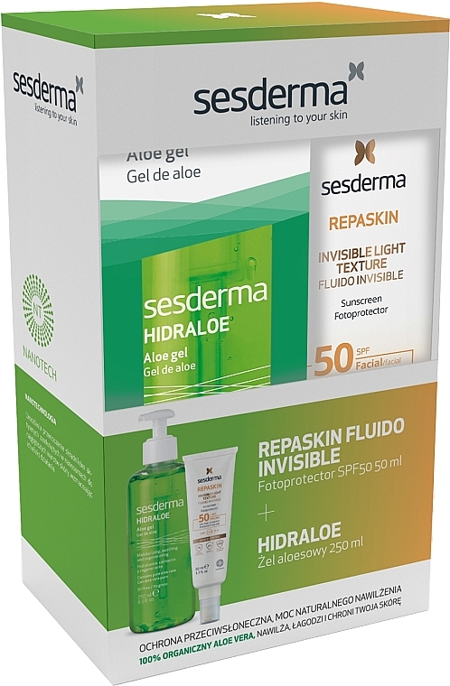 Set - SesDerma Laboratories Hidraloe Skin And Body Care Gift Set  — Bild N1