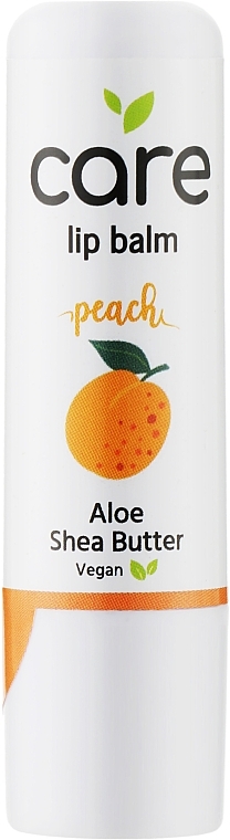 Lippenbalsam mit Pfirsichgeschmack - Quiz Cosmetics Lip Balm Care Peach Aloe & Shea Butter — Bild N1