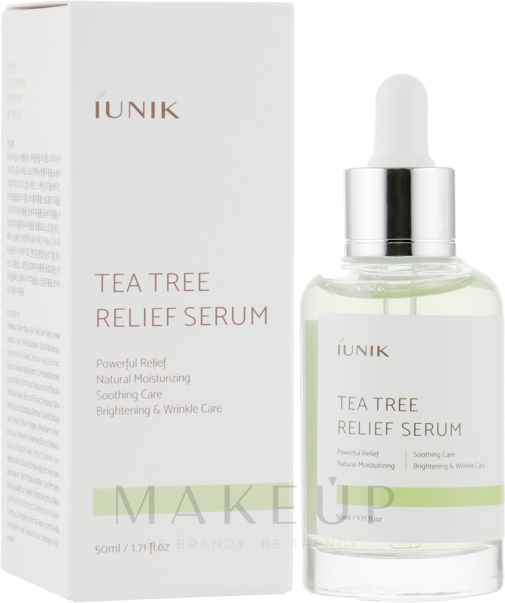 Beruhigendes Gesichtsserum mit Teebaumextrakt - iUNIK Tea Tree Relief Serum — Bild 50 ml