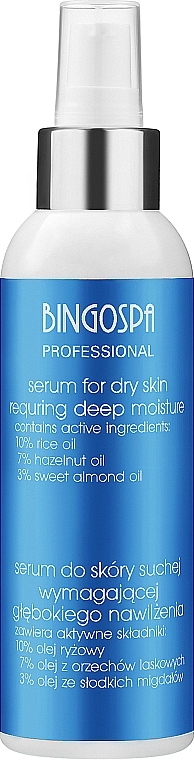 Intensiv feuchtigkeitsspendendes Gesichtsserum mit Reisöl für trockene Haut - BingoSpa Artline Serum For dry Skin — Bild N1