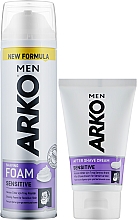 Düfte, Parfümerie und Kosmetik Gesichtspflegeset - Arko Men Sensitive (Rasierschaum 200ml + After Shave Creme 50ml)