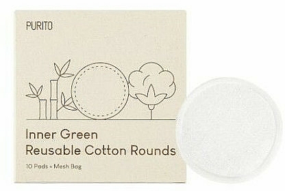 Wiederverwendbare Wattepads - Purito Inner Green Reusable Cotton Rounds — Bild N1