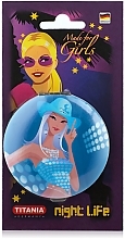 Kosmetischer Taschenspiegel Girl blau - Titania — Bild N1