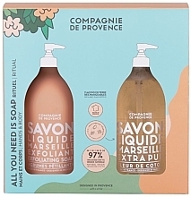 Düfte, Parfümerie und Kosmetik Körperpflegeset - Compagnie De Provence All You Need is Soap Hand & Body Set (Seife 2x495ml) 