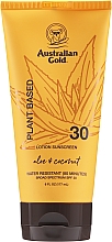 Düfte, Parfümerie und Kosmetik Wasserfeste Sonnenschutzlotion mit Pflanzenextrakten SPF 30 - Australian Gold Plant Based Sunscreen Lotion SPF 30