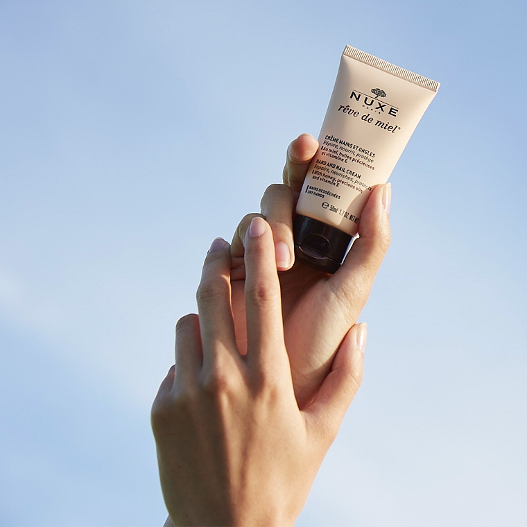 Reparierende, nährende und schützende Hand- und Nagelcreme mit Honig, wertvollen Ölen und Vitamin E - Nuxe Reve de Miel Hand And Nail Cream — Foto N4