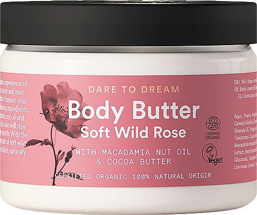 Öl für den Körper - Urtekram Soft Wild Rose Body Butter — Bild N1