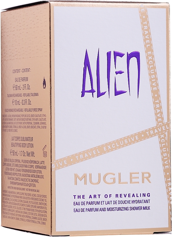 Mugler Alien - Duftset (Eau de Parfum 60ml + Eau de Parfum 10ml + Duschmilch 50ml) — Bild N1