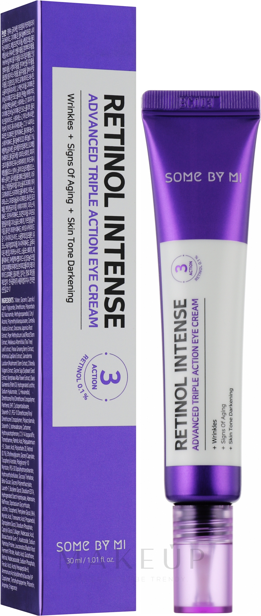 Anti-Aging-Augencreme mit Retinol - Some By Mi Retinol Intense Advanced Triple Action Eye Cream — Bild 30 ml