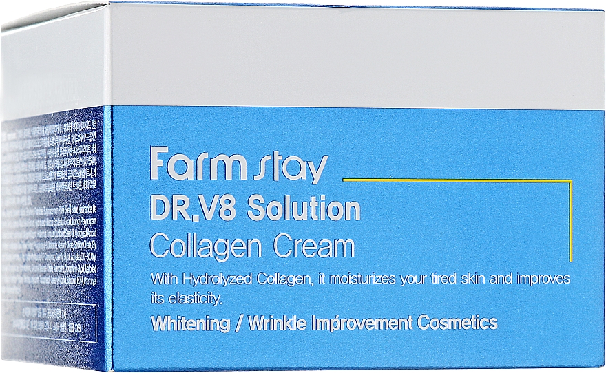 Anti-Falten-Gesichtscreme mit Kollagen mit aufhellender Wirkung - FarmStay DR.V8 Solution Collagen Cream — Bild N2